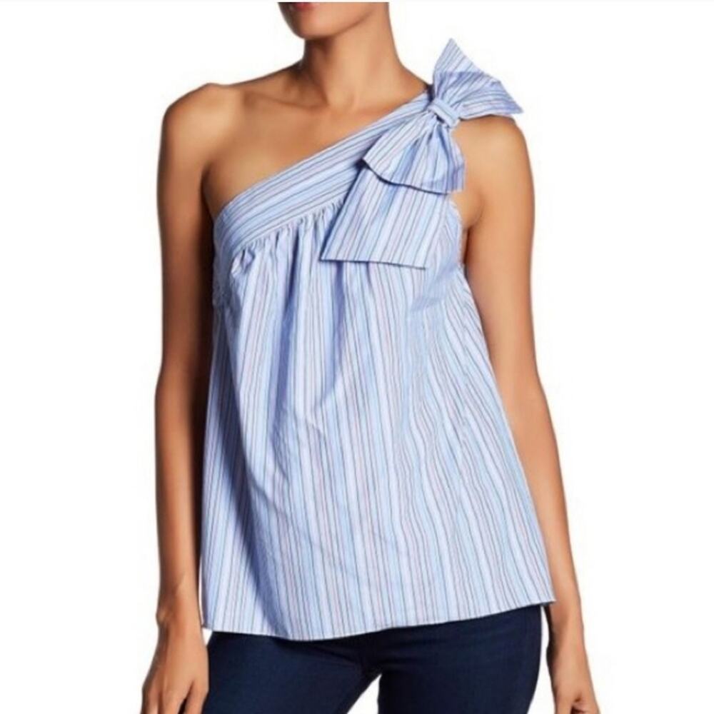 Parker One Shoulder Striped Top